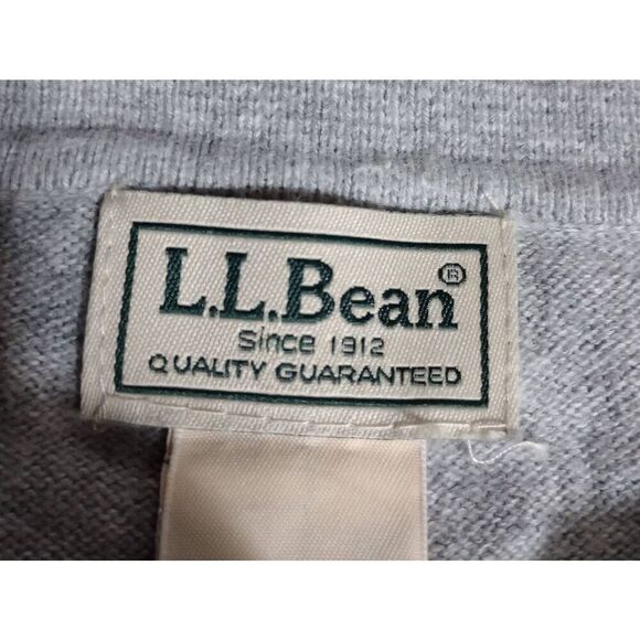 L L Bean Shirt Men's Medium Gray Sweater Hiking cashmere blend - Picture 4 of 6
